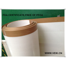non stick anti static high temperature resistance Free of Rohs PFOA PFOS and FDA approved industrial conveyor belt